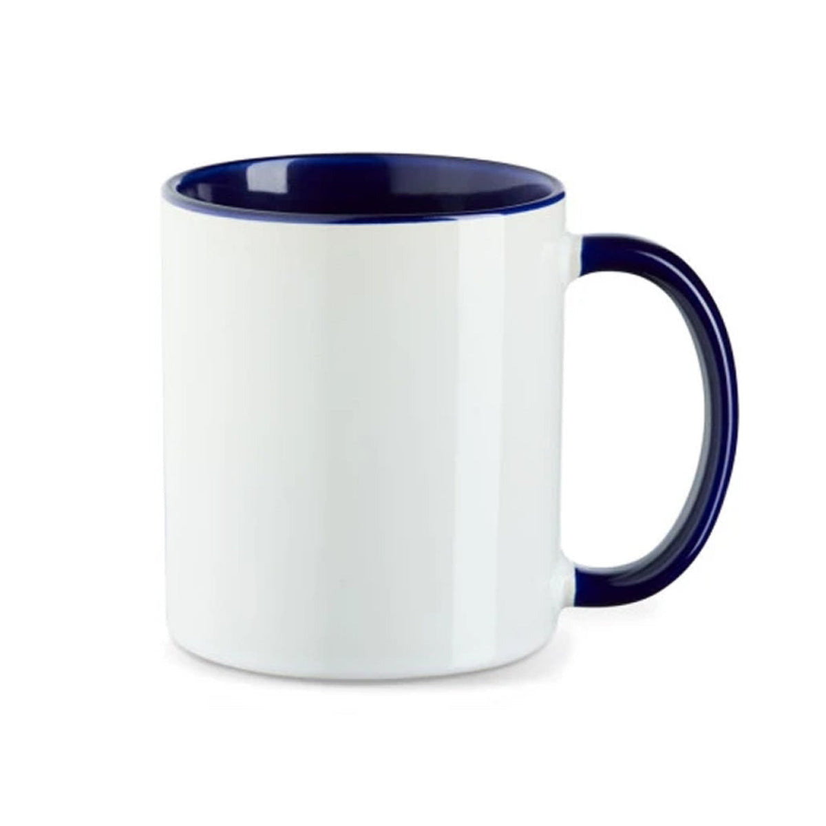 Tasse innen farbig in Dunkelblau