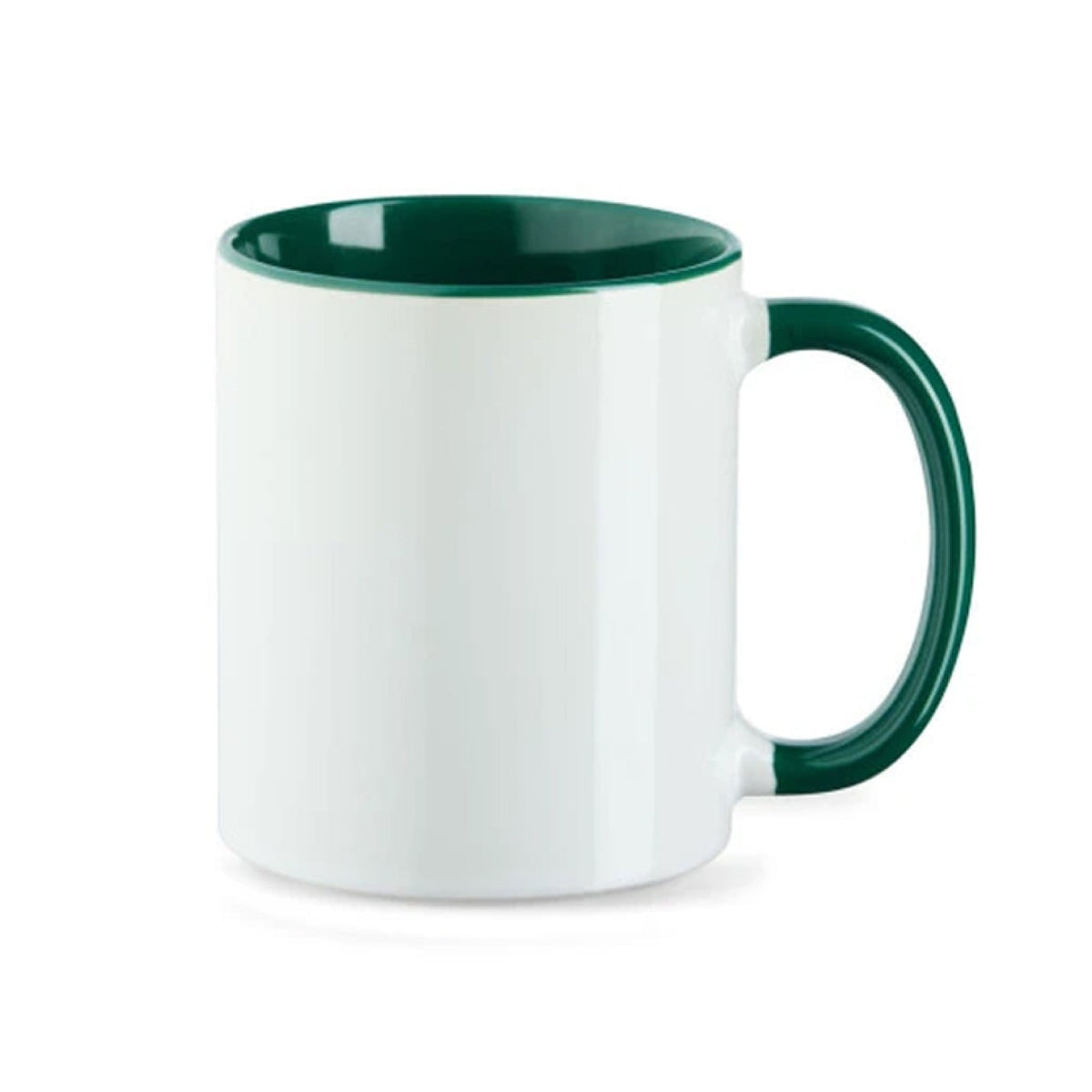 Tasse innen farbig in Grün