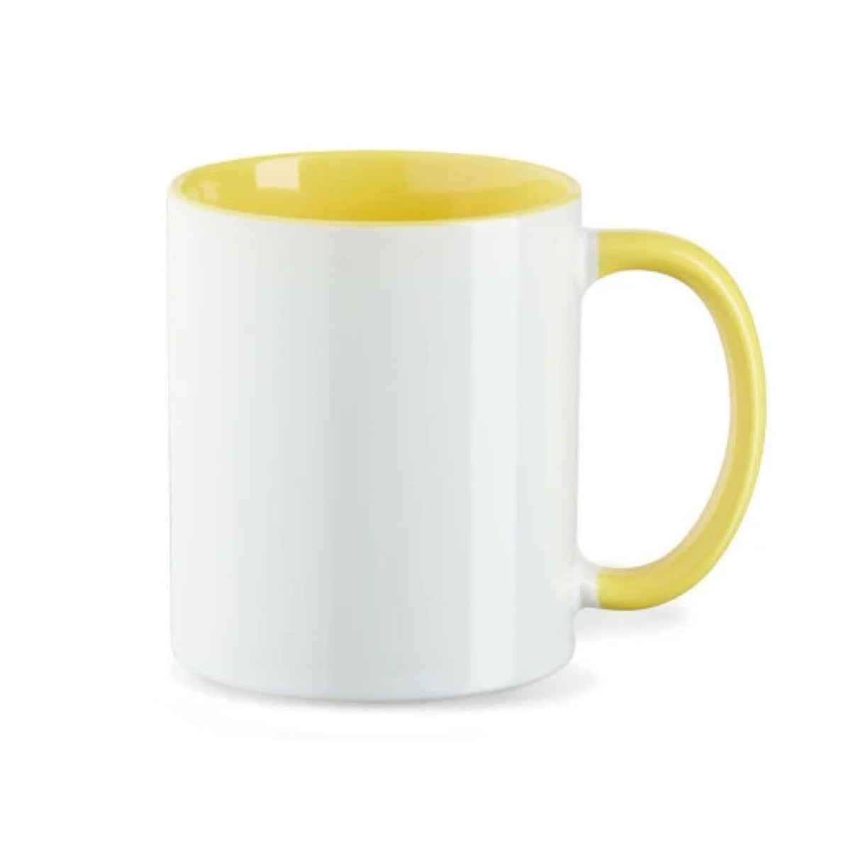 Tasse innen farbig in Hellgelb