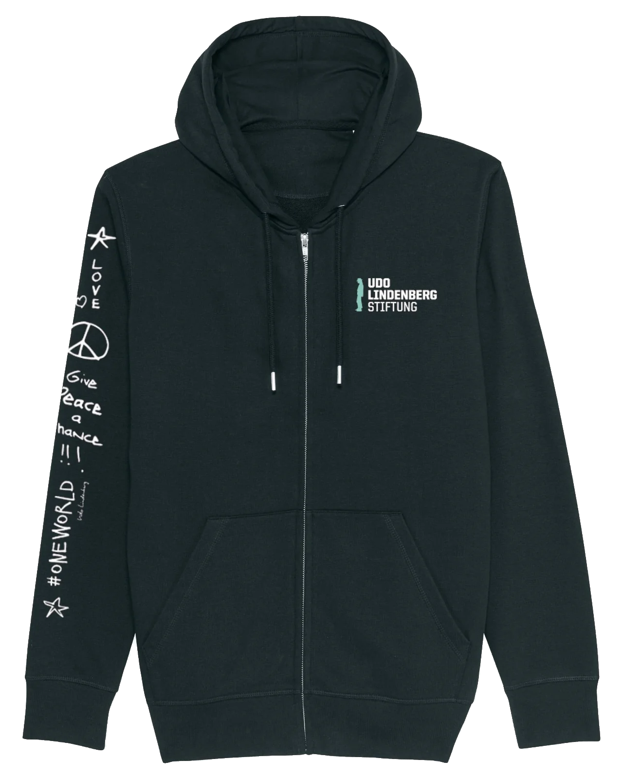 Stiftungs Zip-Jacke - Give Peace a Chance