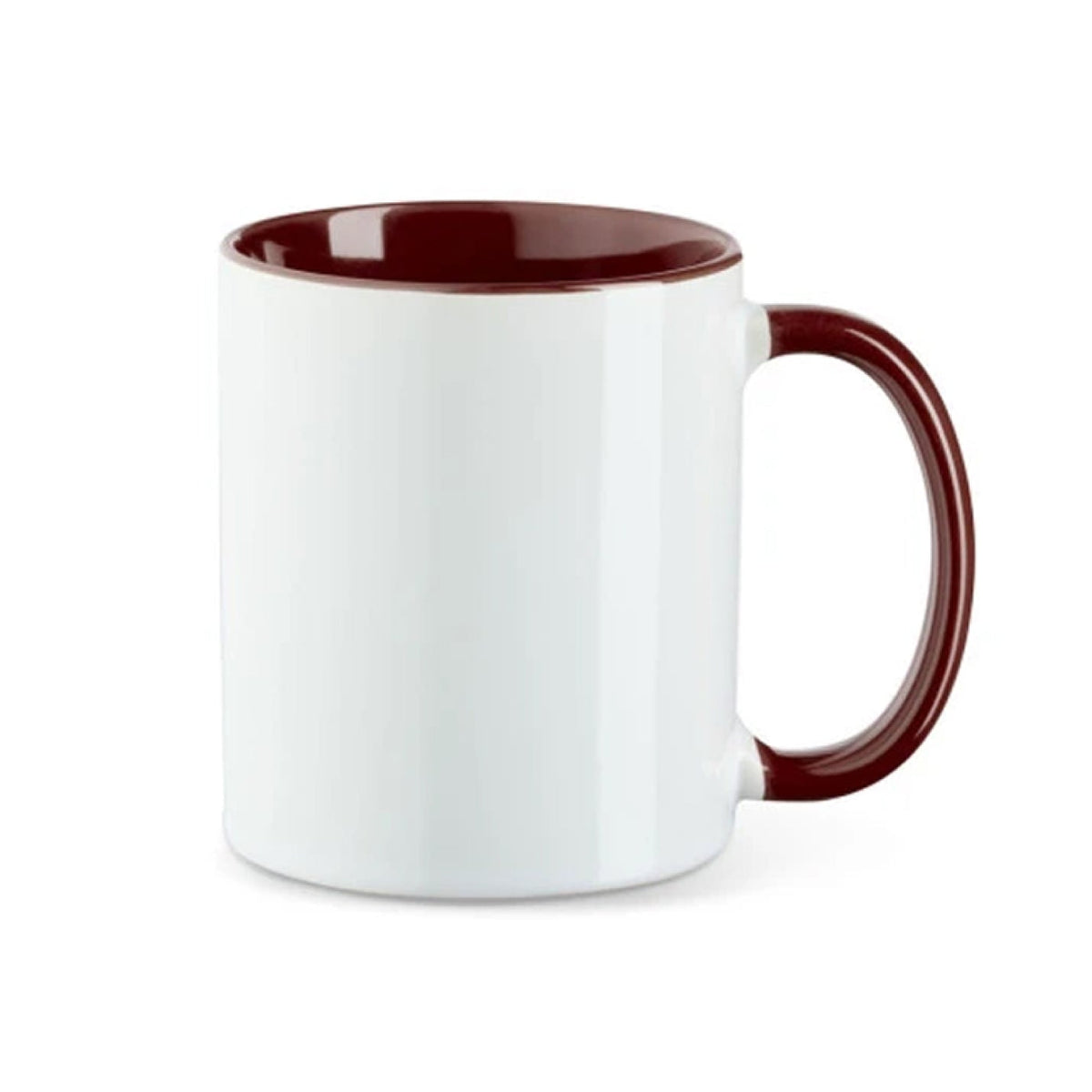 Tasse innen farbig in Maroon