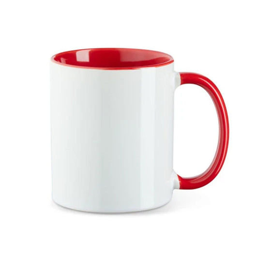 Tasse innen farbig in Rot