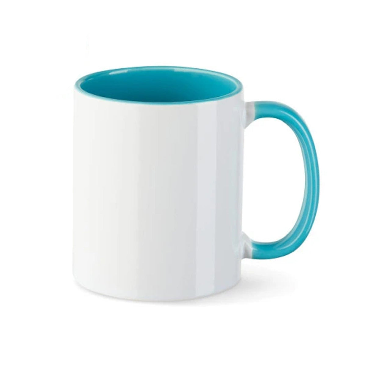 Tasse innen farbig in Türkis