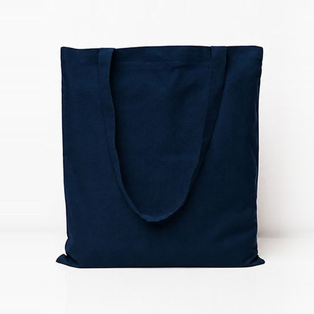 Baumwolltasche mit langen Henkeln in Dark Navy
