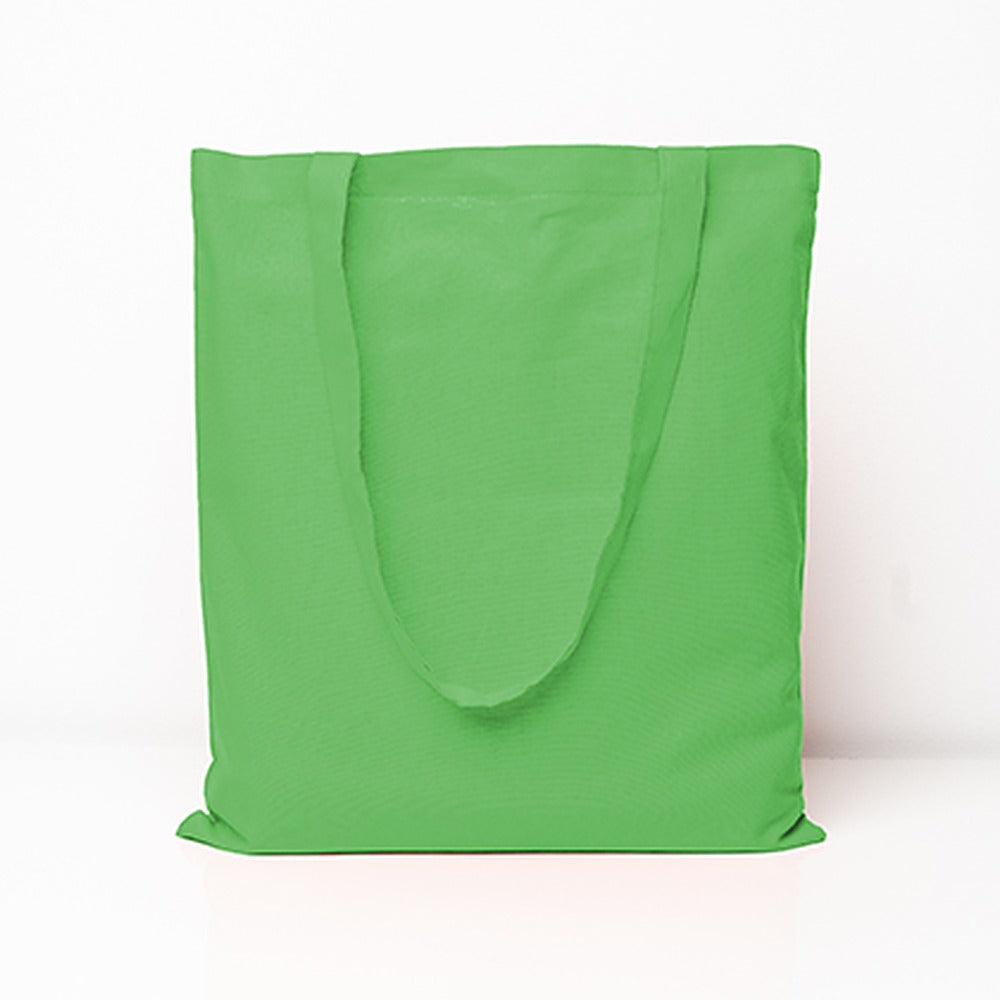 Baumwolltasche mit langen Henkeln in Hellgrün