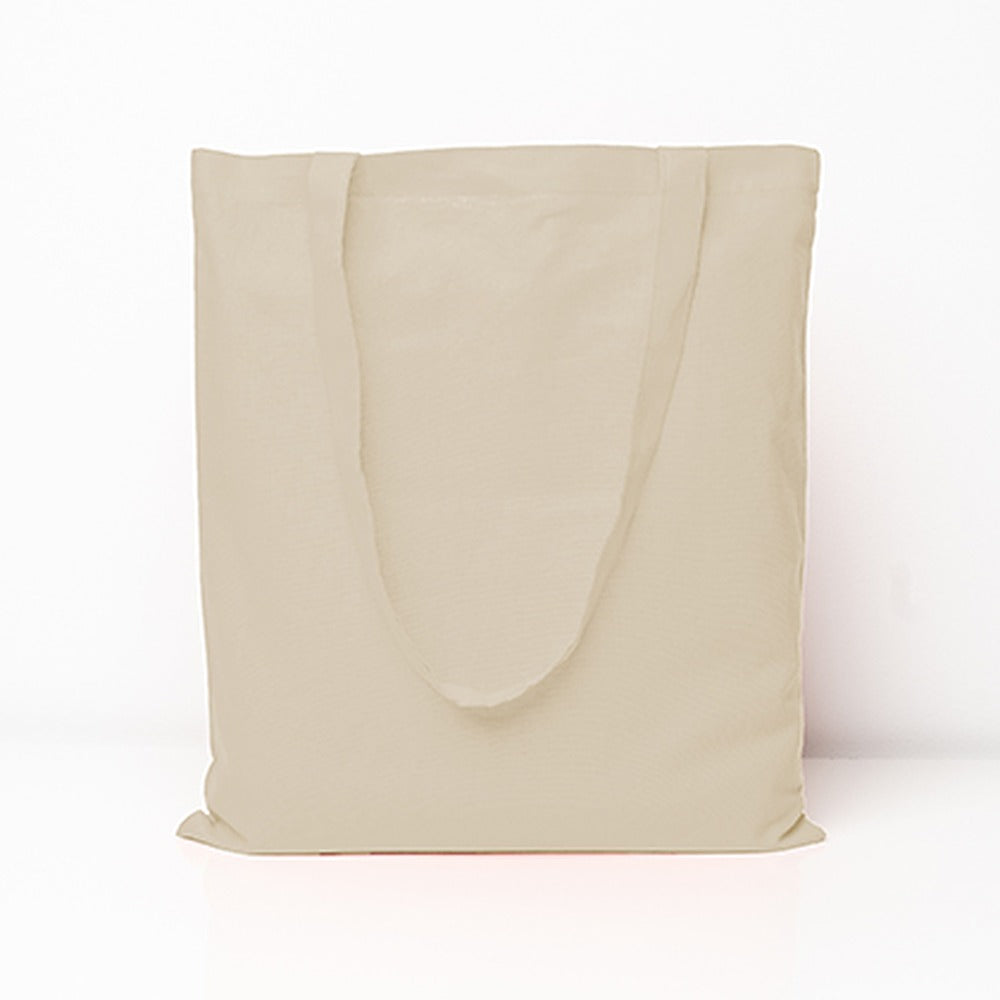 Baumwolltasche mit langen Henkeln in Natur