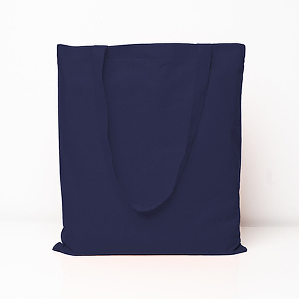 Baumwolltasche mit langen Henkeln in Navy