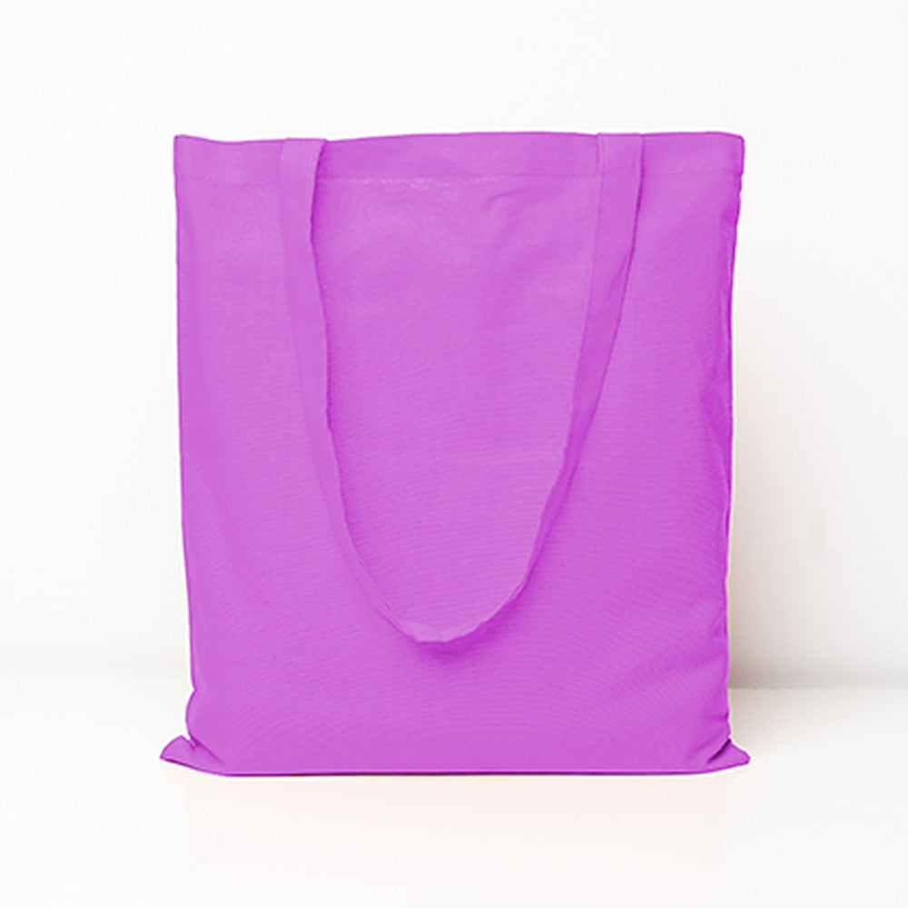 Baumwolltasche mit langen Henkeln in Pink
