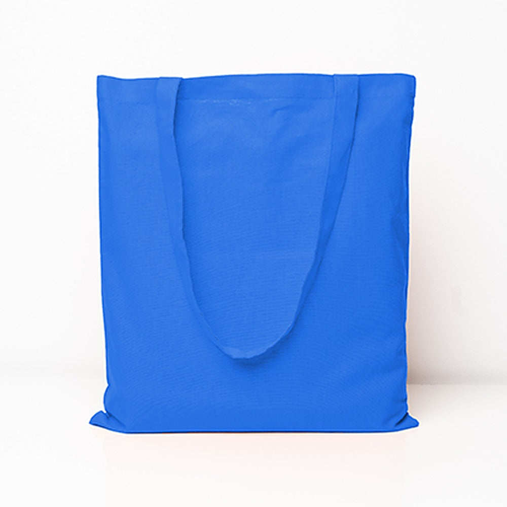 Baumwolltasche mit langen Henkeln in Royalblau