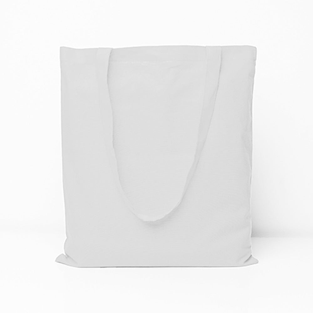 Baumwolltasche mit langen Henkeln in Weiß